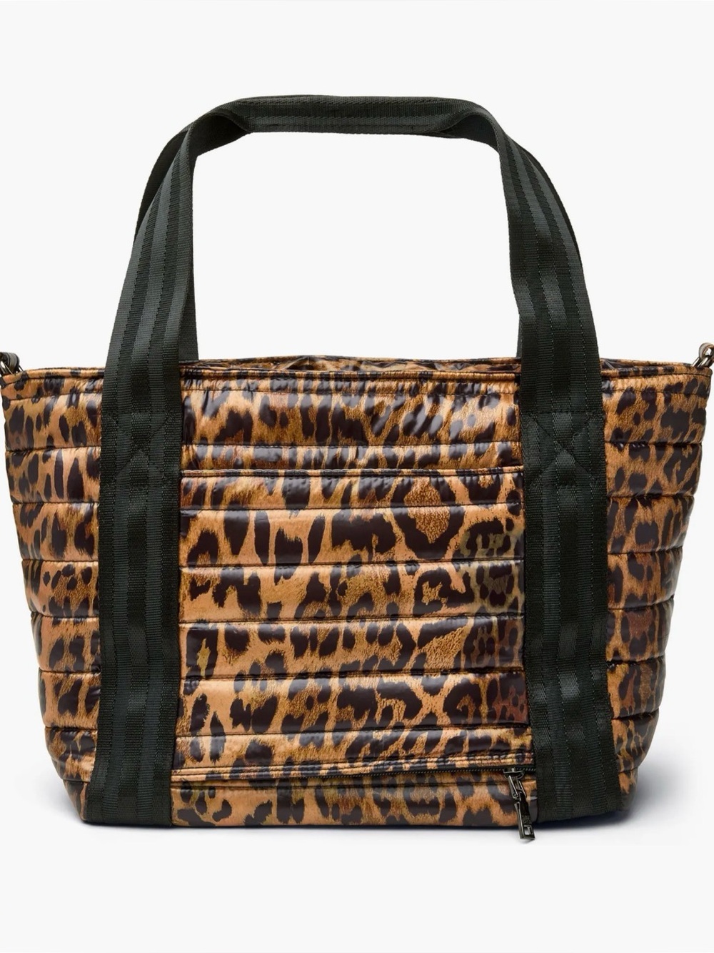 NWOT THINK ROYLN Jr. Jetset Wingman Tote Bag Leopard back luggage sleeve
